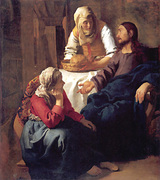 Jan Vermeer: Krisztus Mrta s Mria hzban